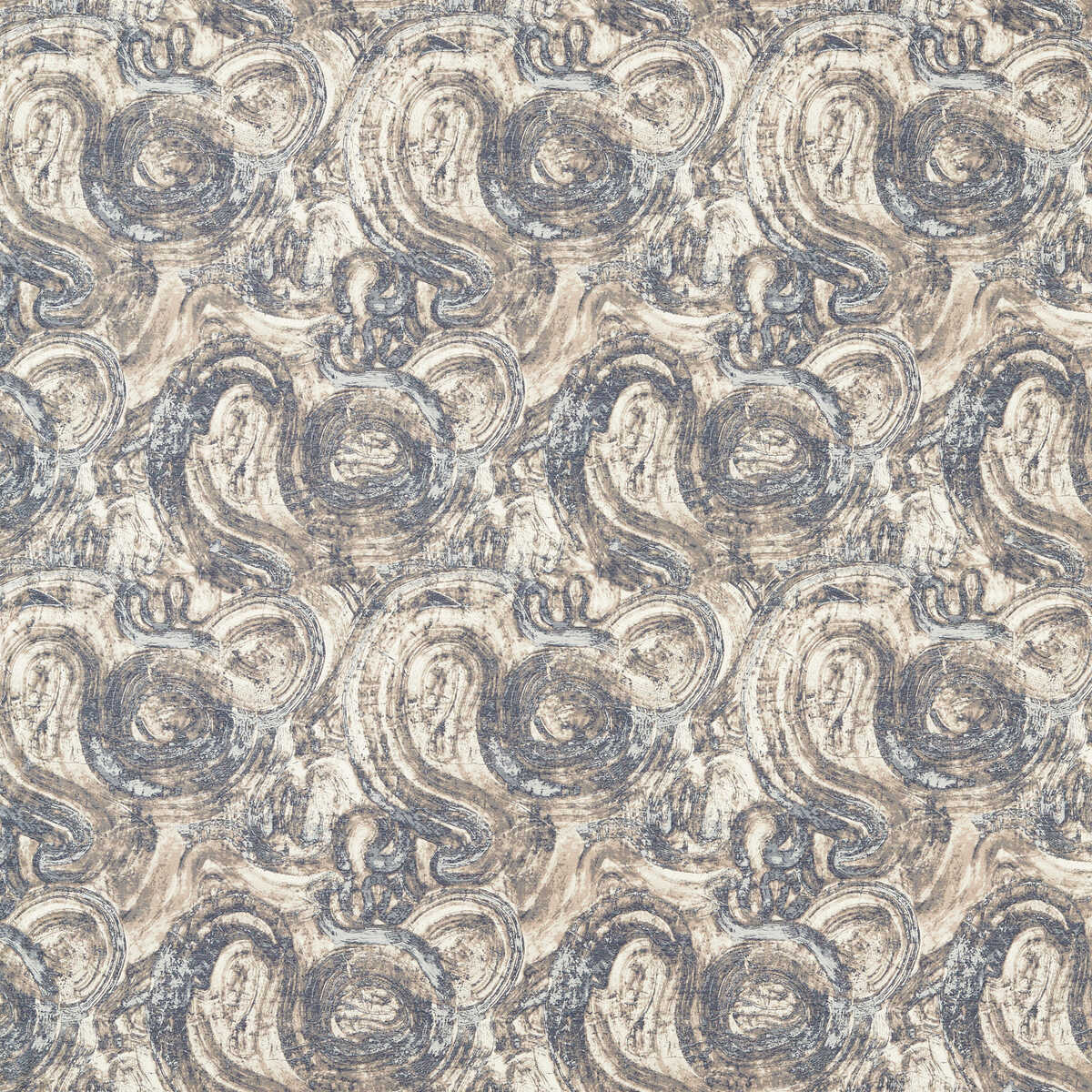 Hatoum Jacquard - Ink - CLARKE AND CLARKE Fabric
