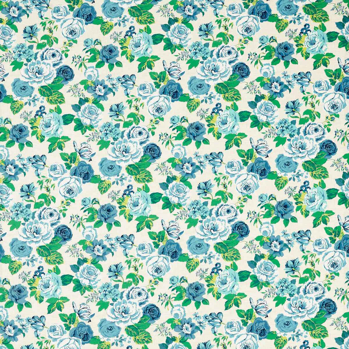 F178201cac0 Genevieve Cobalt Clarke And Clarke Fabric - CLARKE AND CLARKE Fabric