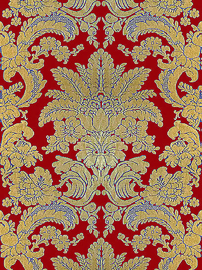 Damas Parure - Rubis - Scalamandre Fabric