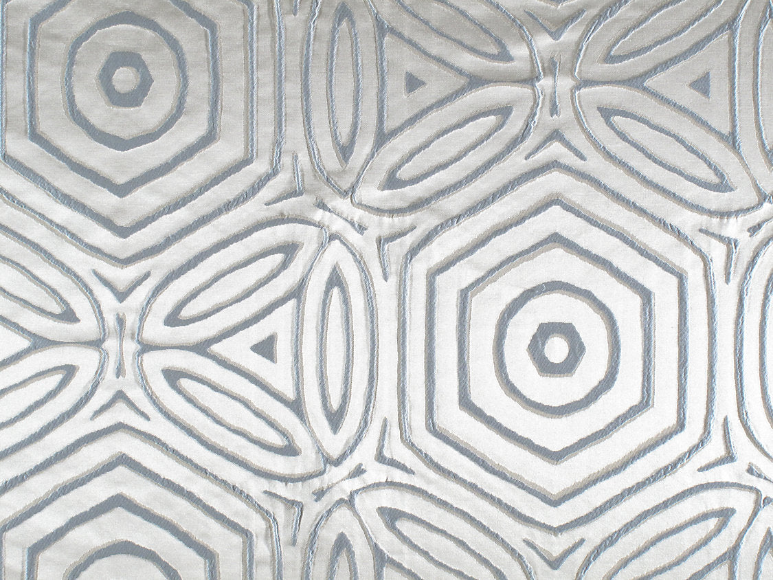 Trinita Dei Monti Geo - Light Blue - Scalamandre Fabric