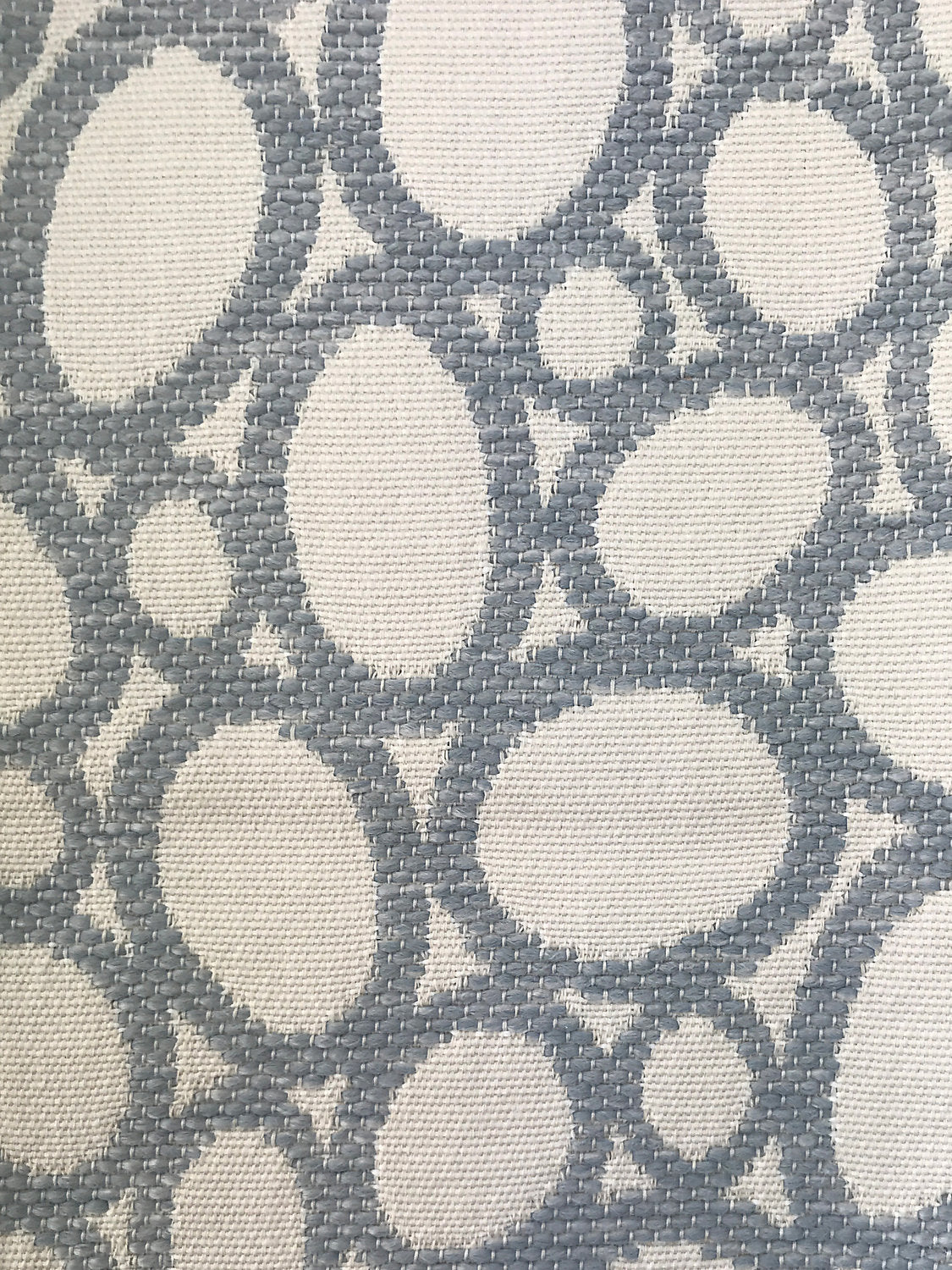 Madagascar Ovals Fr - Powder Blue - Scalamandre Fabric