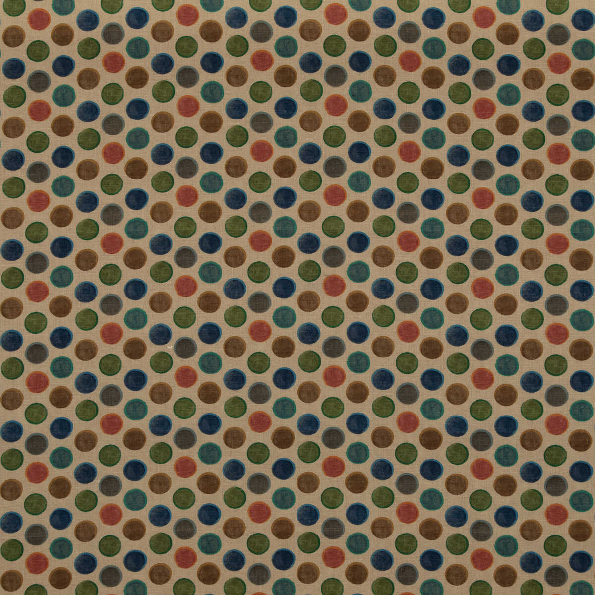 Croquet - Teal - MULBERRY Fabric