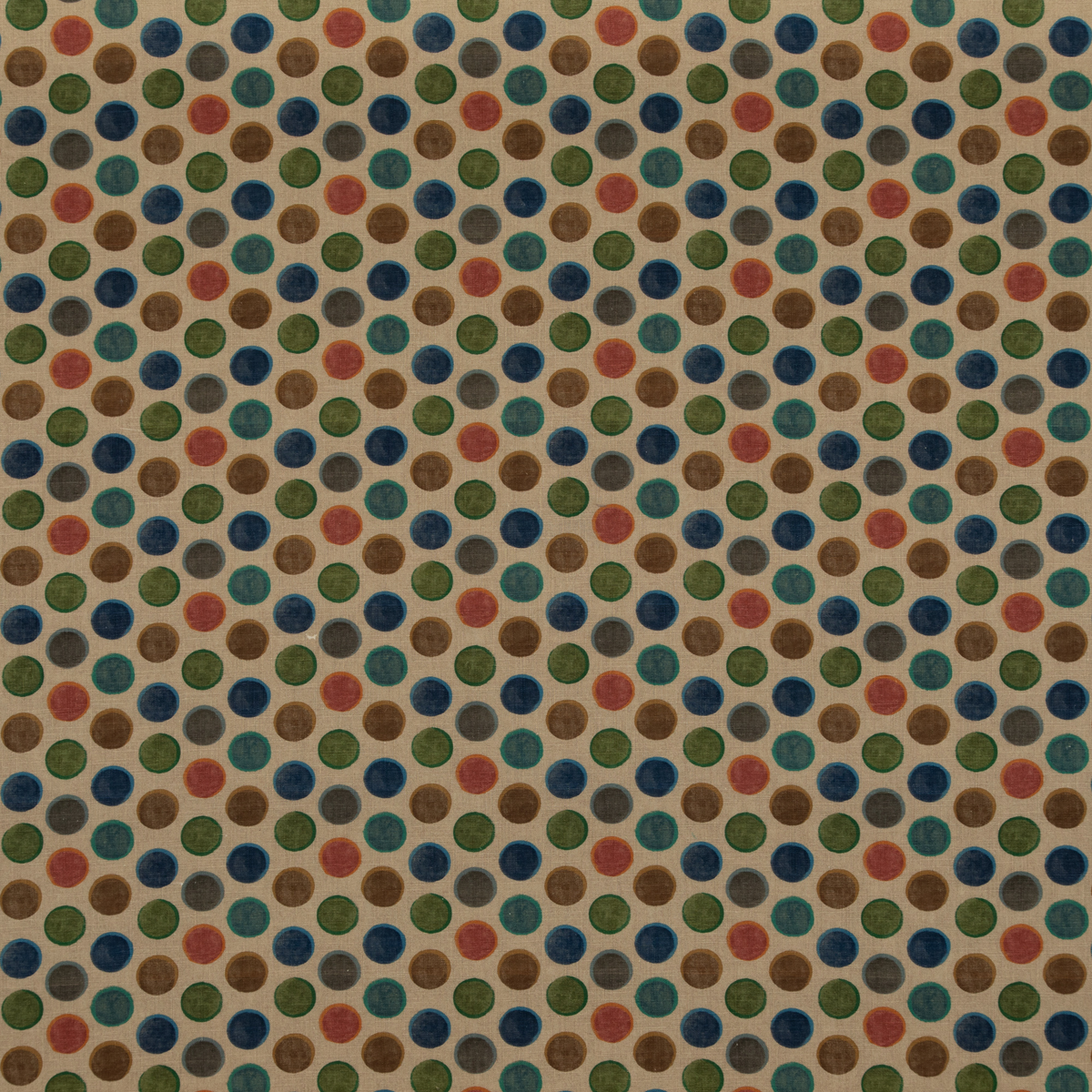 Croquet - Teal - Mulberry Fabric