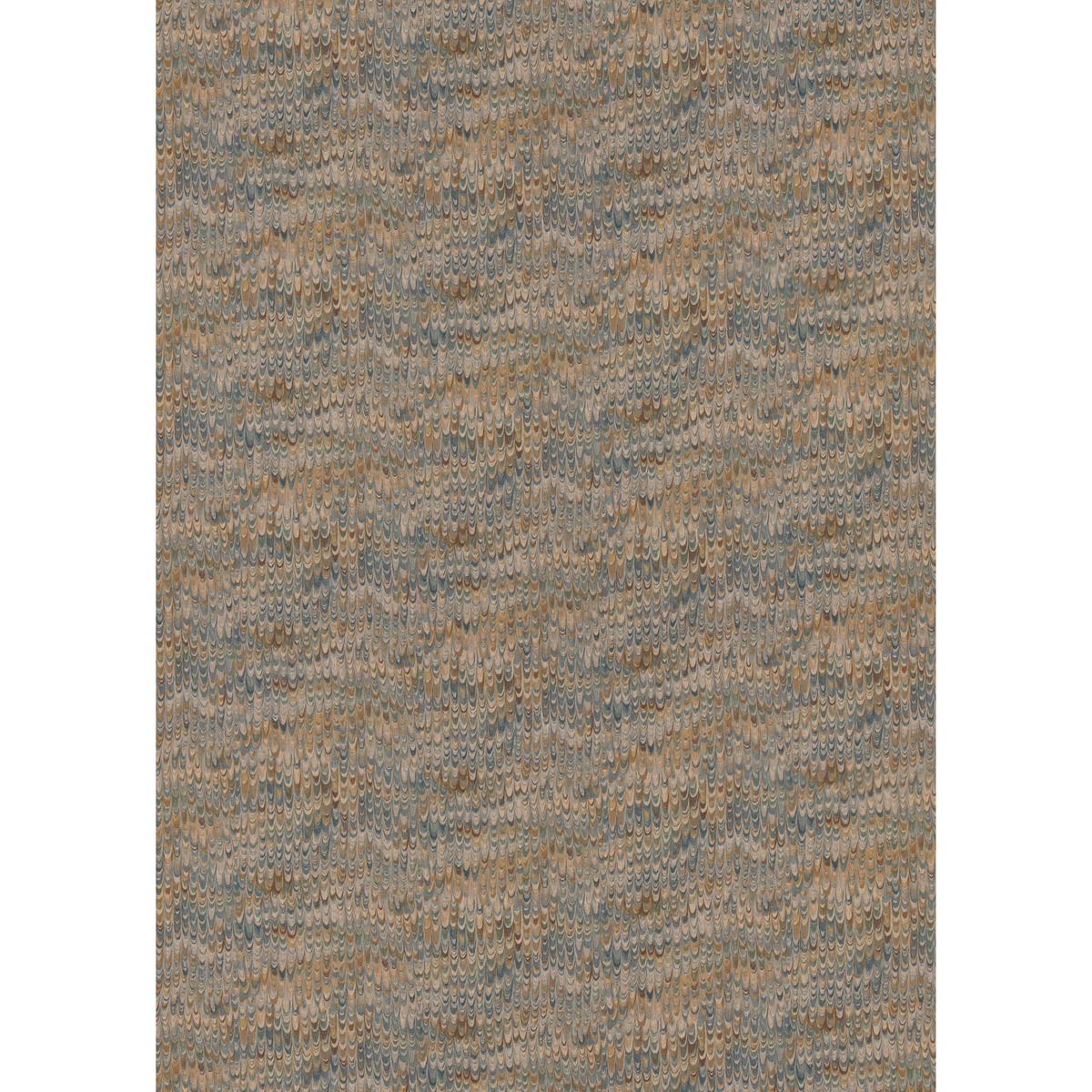End Paper - Blue/Sand - Mulberry Fabric