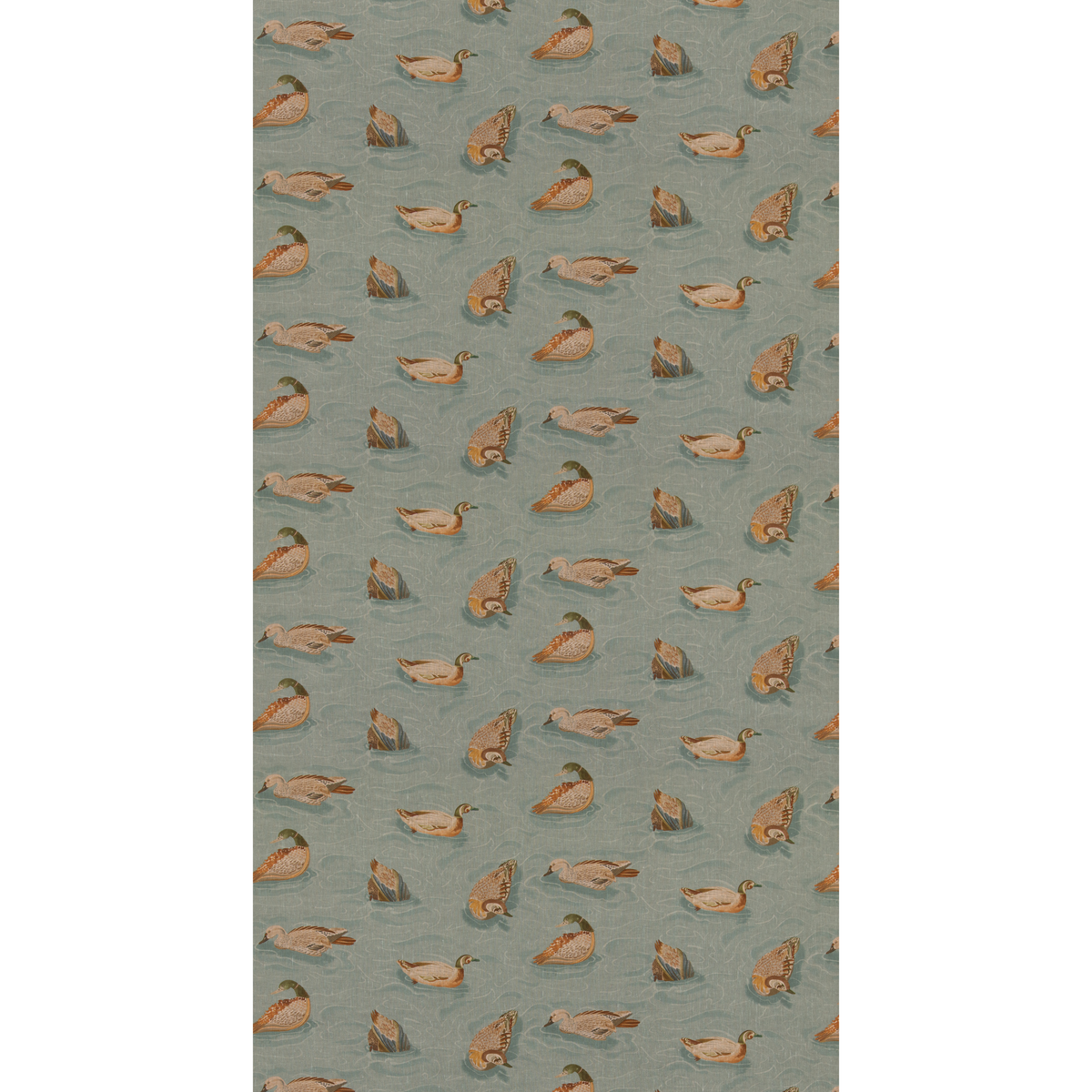 Duck Pond - Teal - Mulberry Fabric