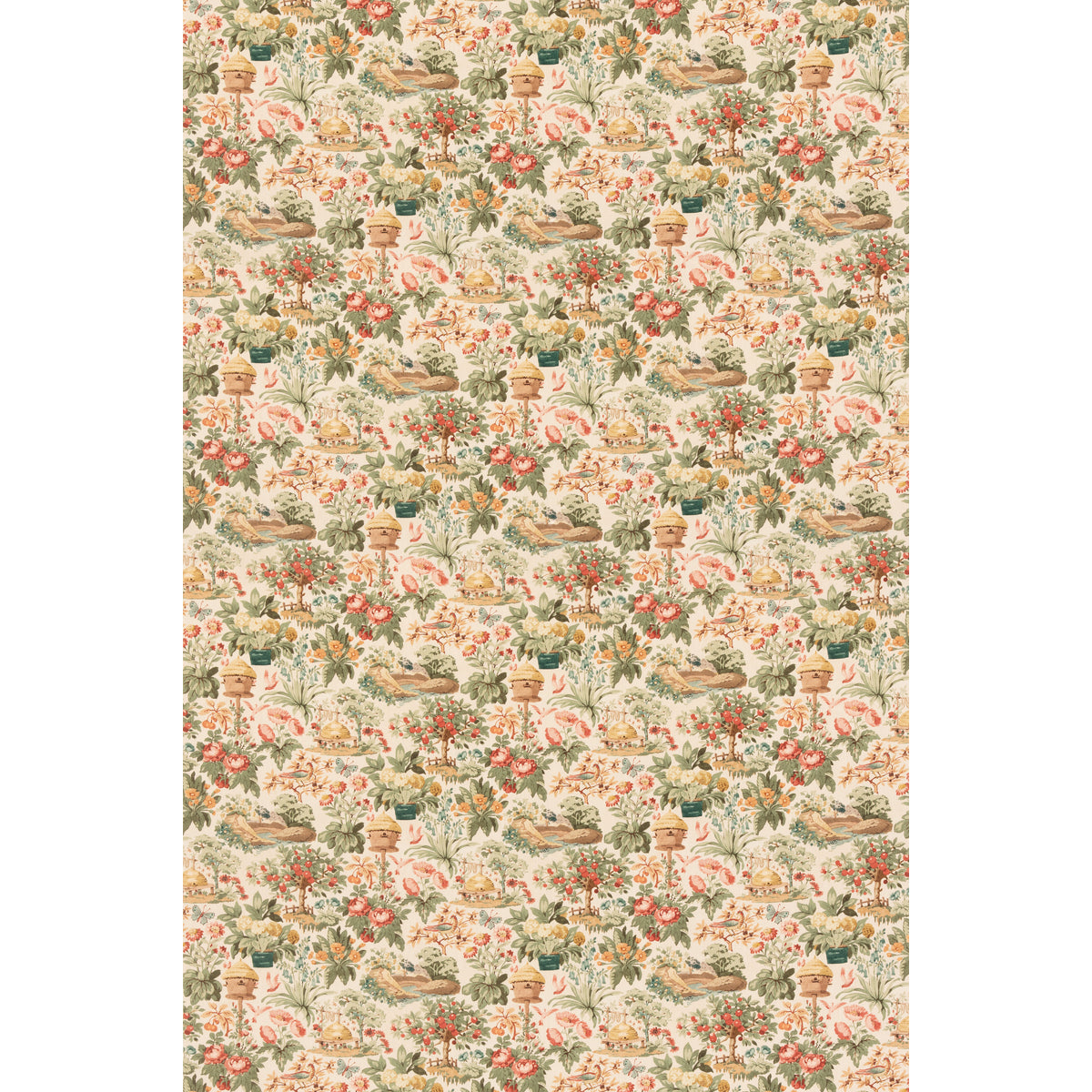 Mulberry Garden - Red/Green - FD2035.V90.0 - Mulberry Fabric - Mulberry Fabric