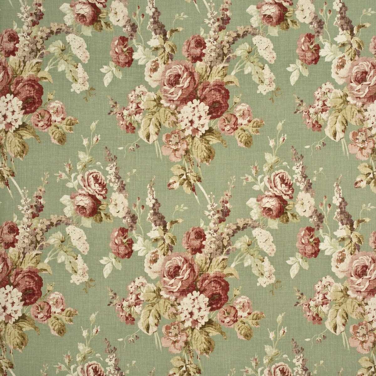 Vintage Floral - Coral/Sage