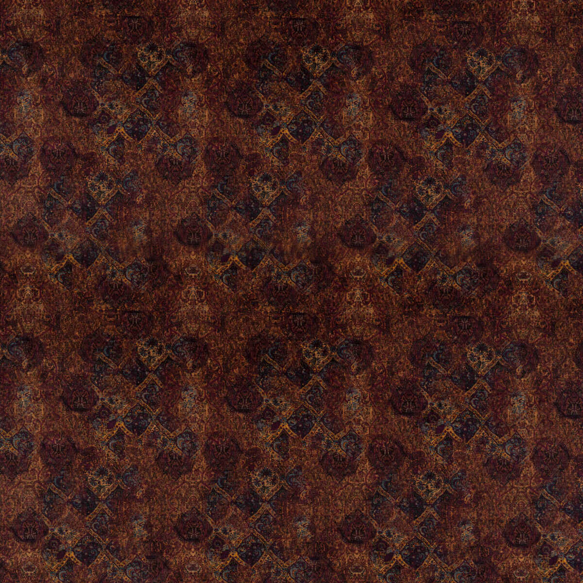 Bohemian Velvet - Fig/Sienna - MULBERRY Fabric