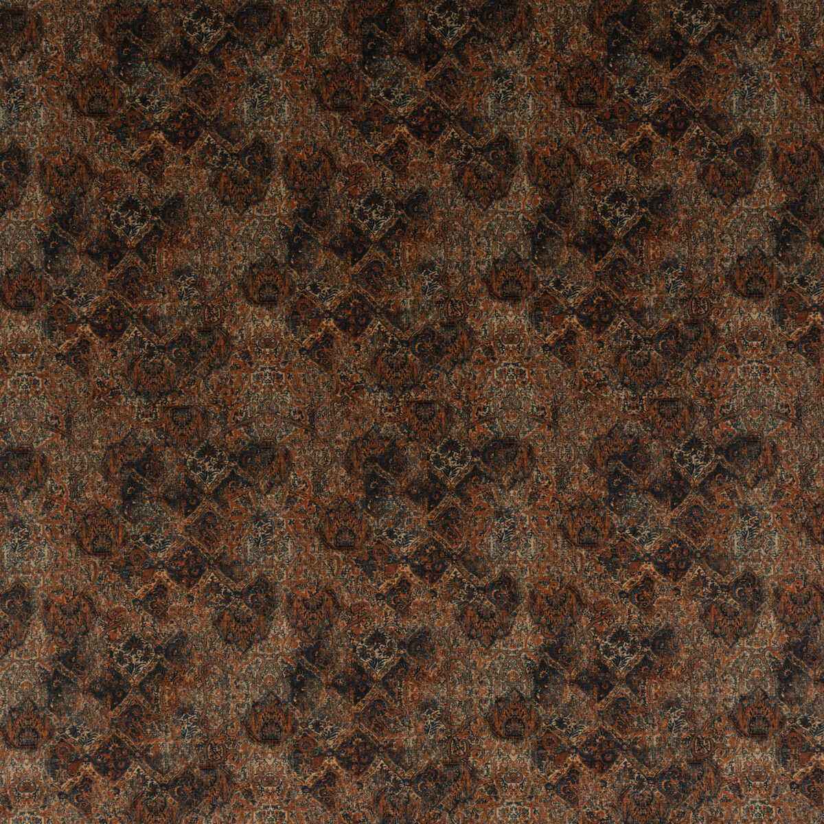 Fd286t690 Bohemian Velvet Teal Spice Mulberry Fabric