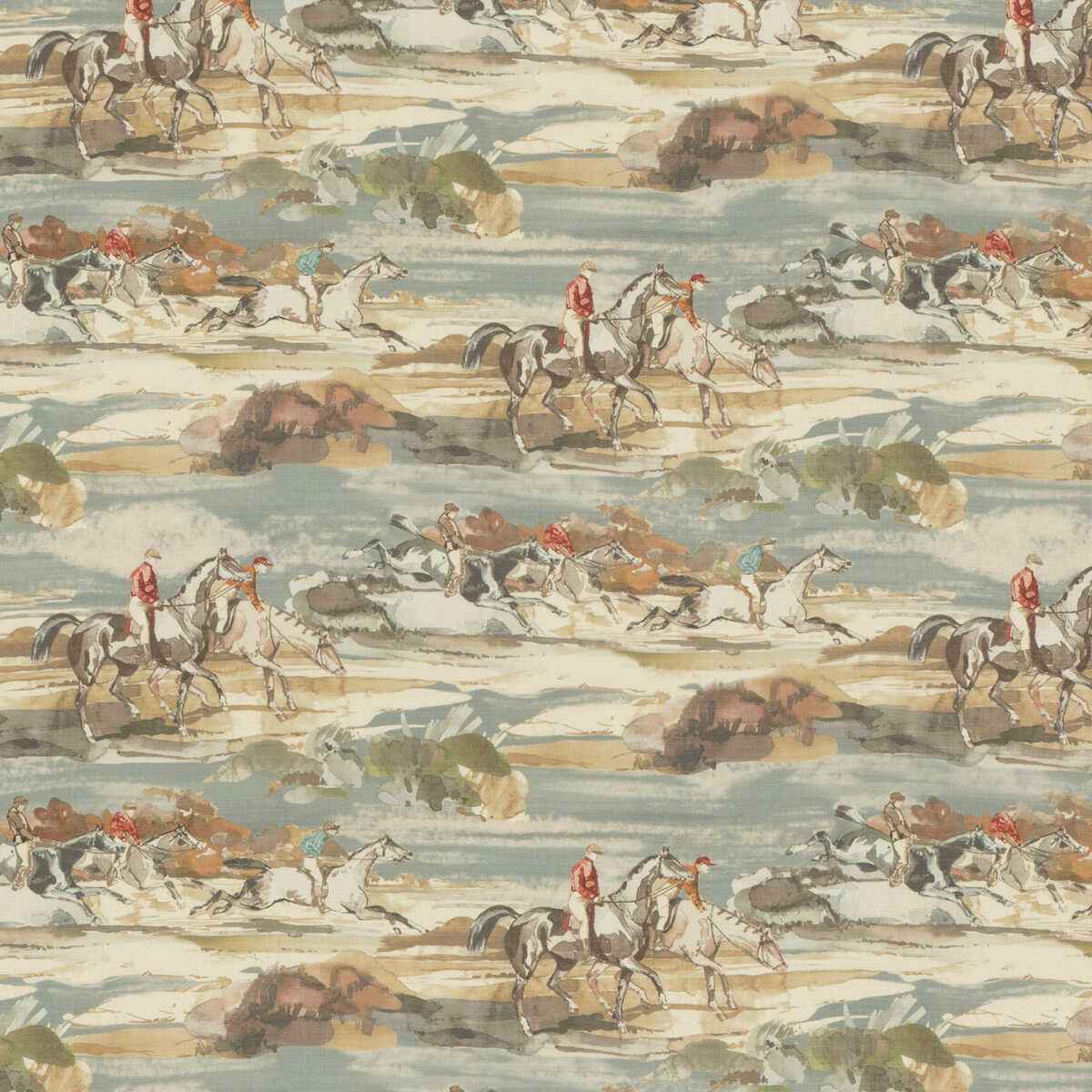 Fd294h570 Morning Gallop Linen Blue Sand Mulberry Fabric