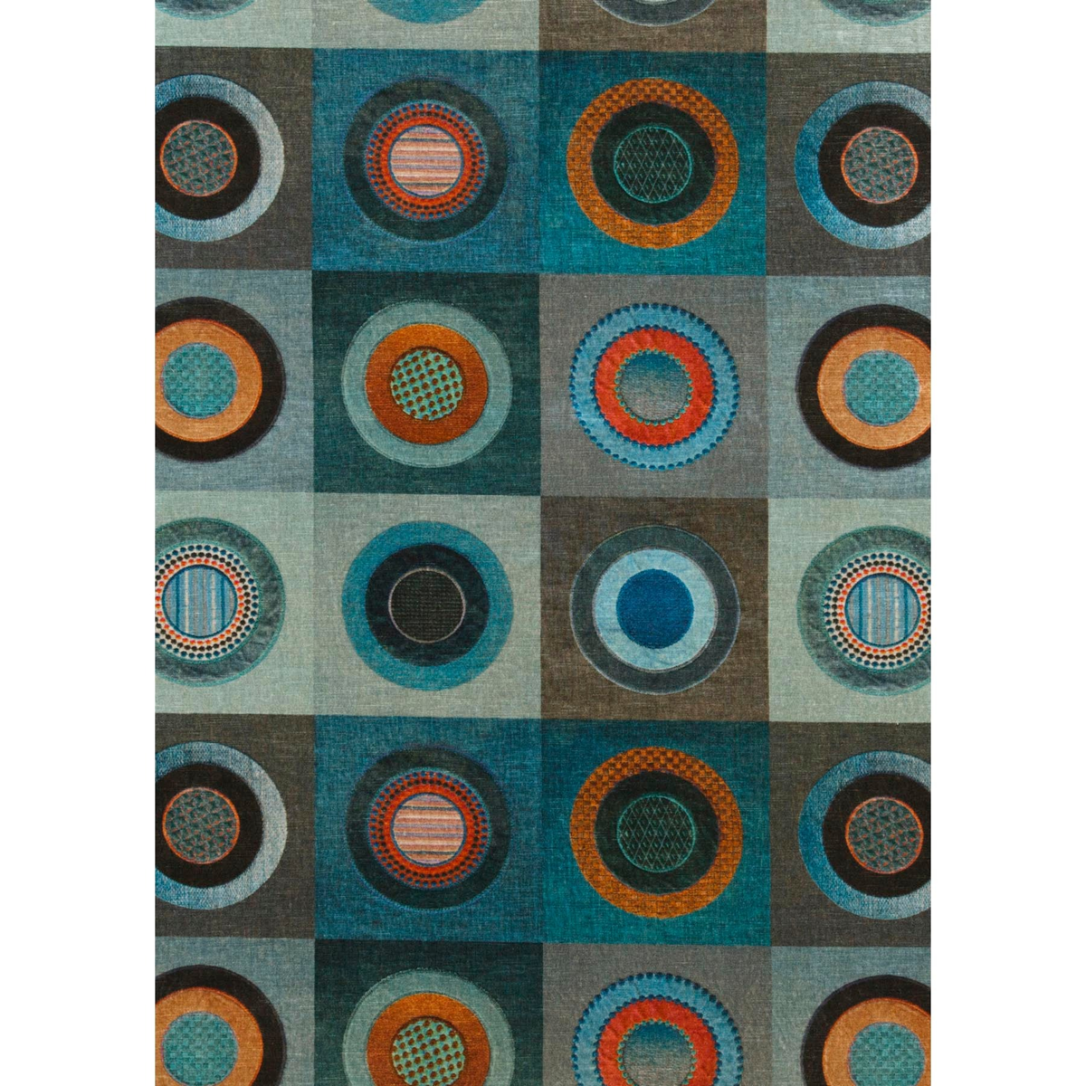 Dress Circle Velvet - Teal - Mulberry Fabric