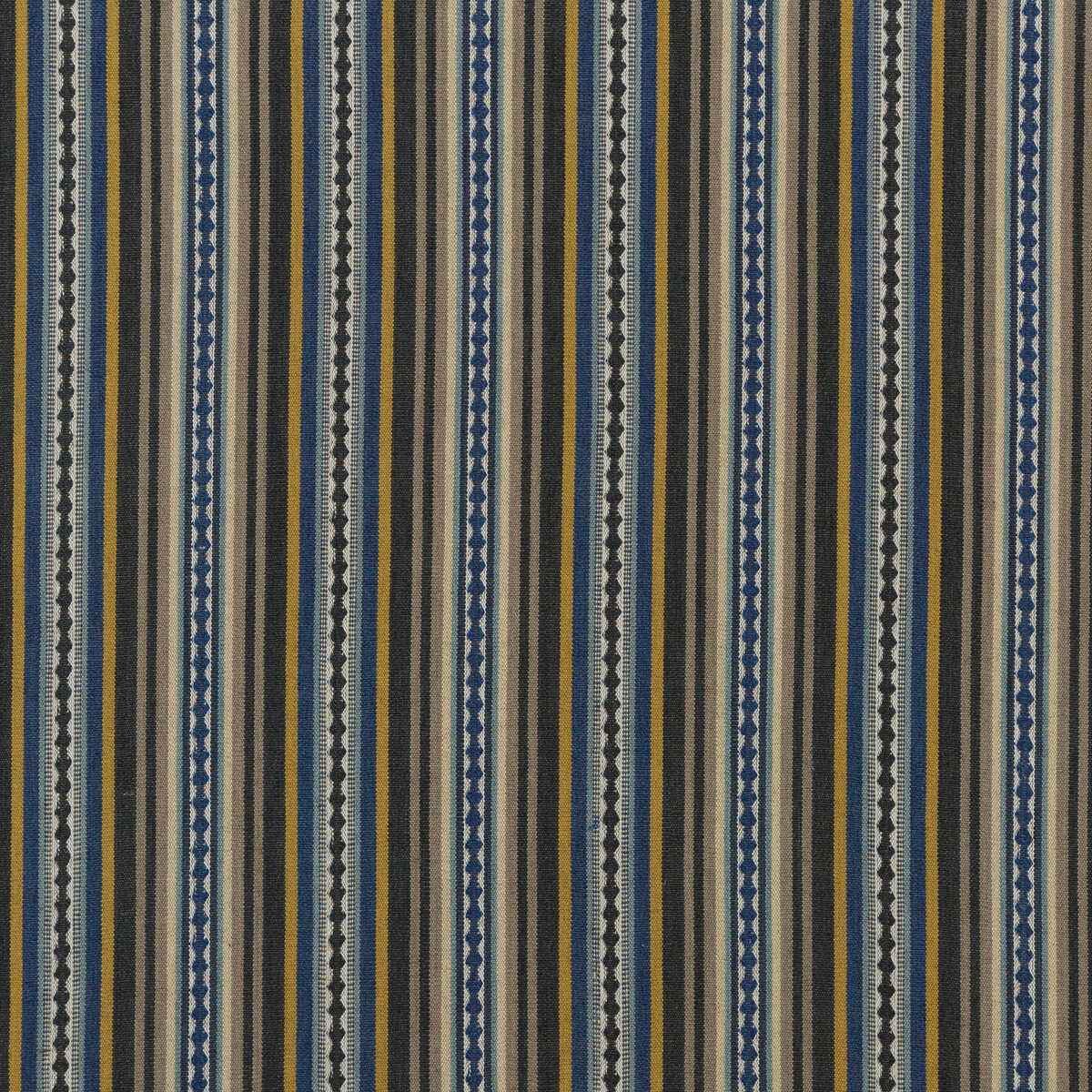 Fd731h510 Dalton Stripe Indigo Ochre Mulberry Fabric