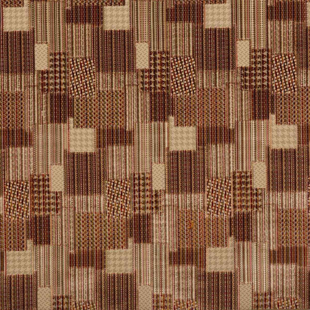 Fd747h1130 Bohemian Patchwork Plum Spice Mulberry Fabric