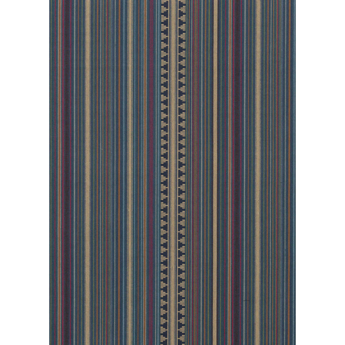 Pageant Stripe - Teal - MULBERRY Fabric