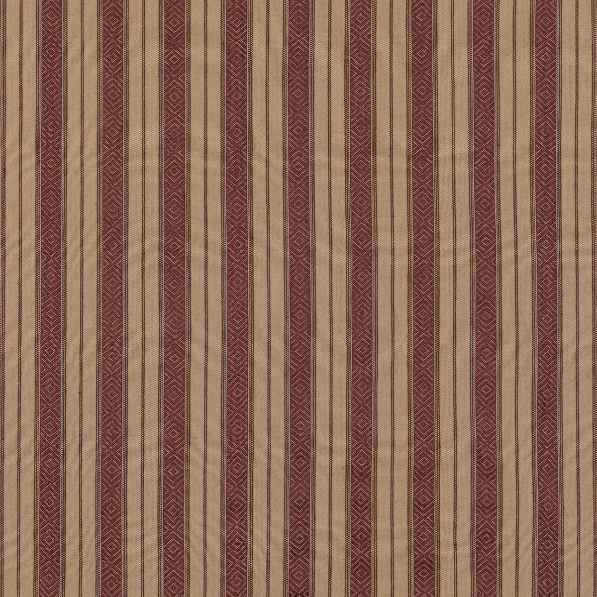 Cowdray Stripe - Plum - Mulberry Fabric
