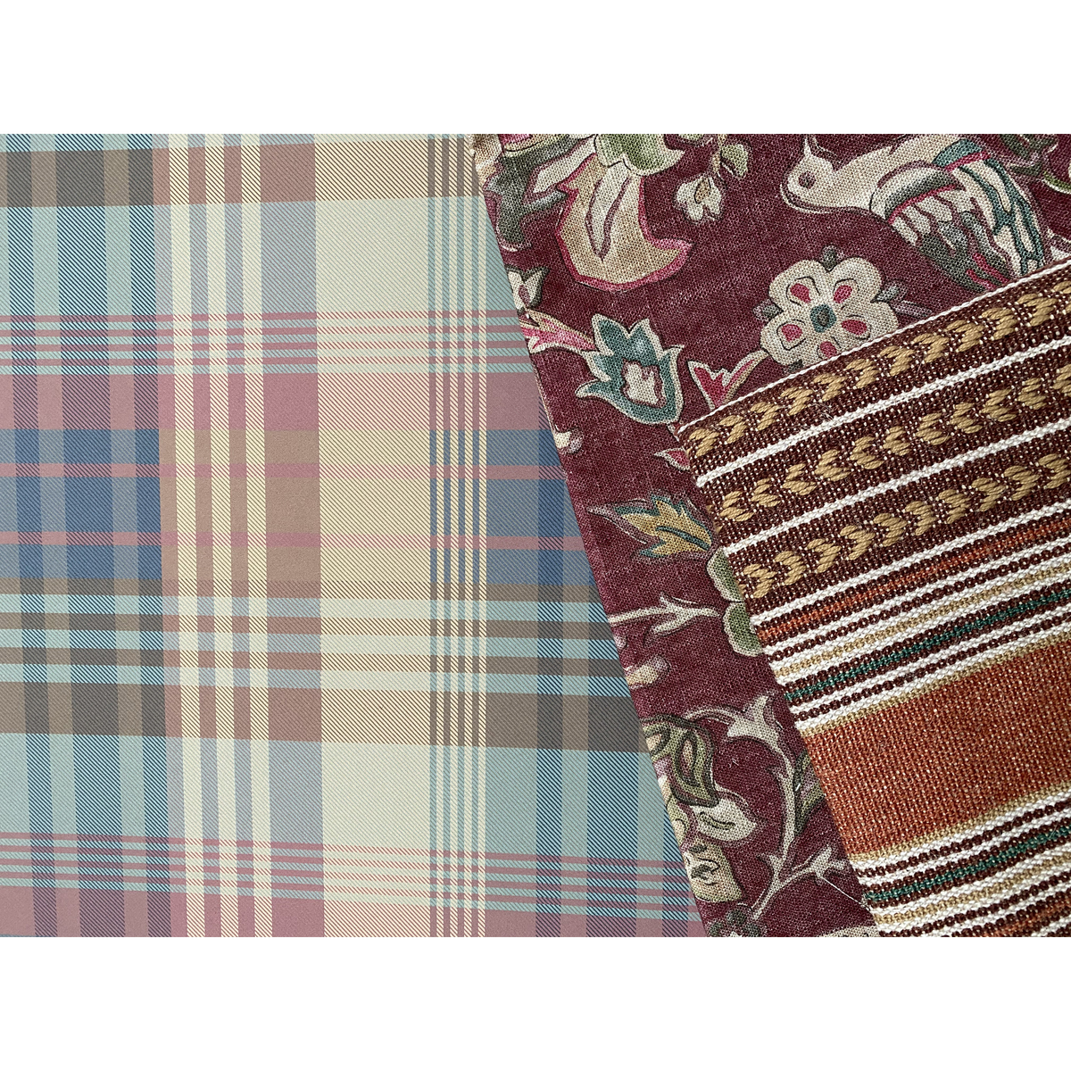 Berber Stripe - Spice - Mulberry Fabric