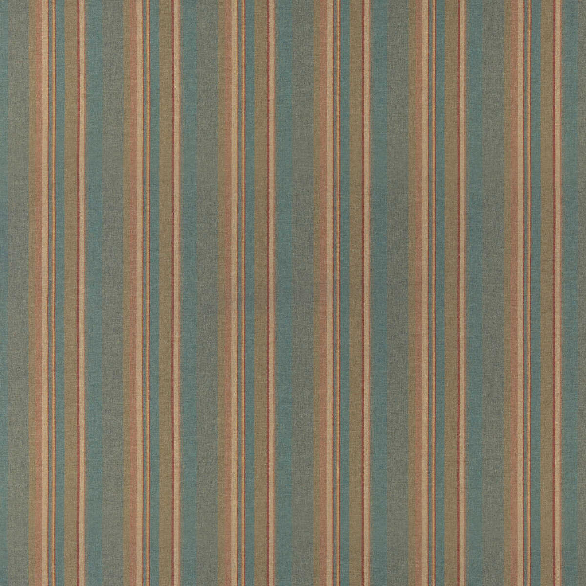 Lindisfarne Stripe - Teal - MULBERRY Fabric