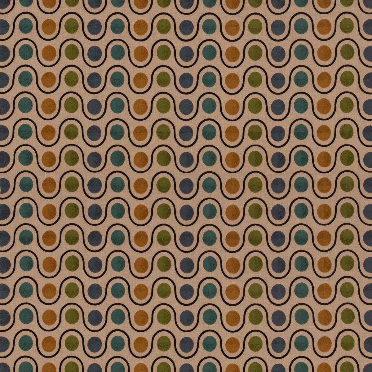 Fd843r1150 Wicket Green Blue Mulberry Fabric