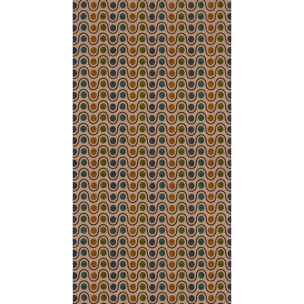 Wicket - Green/Blue - Mulberry Fabric