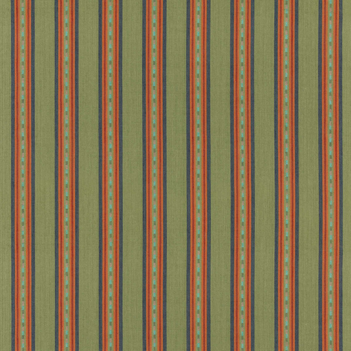 Country Stripe - Emerald - MULBERRY Tela
