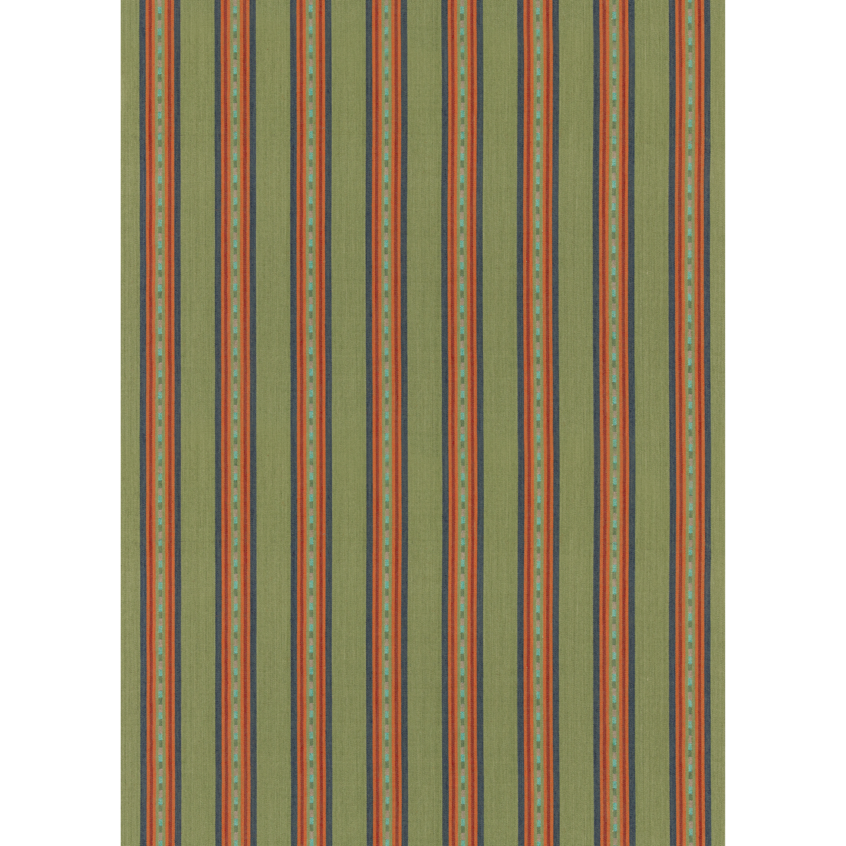 Country Stripe - Emerald - Mulberry Fabric