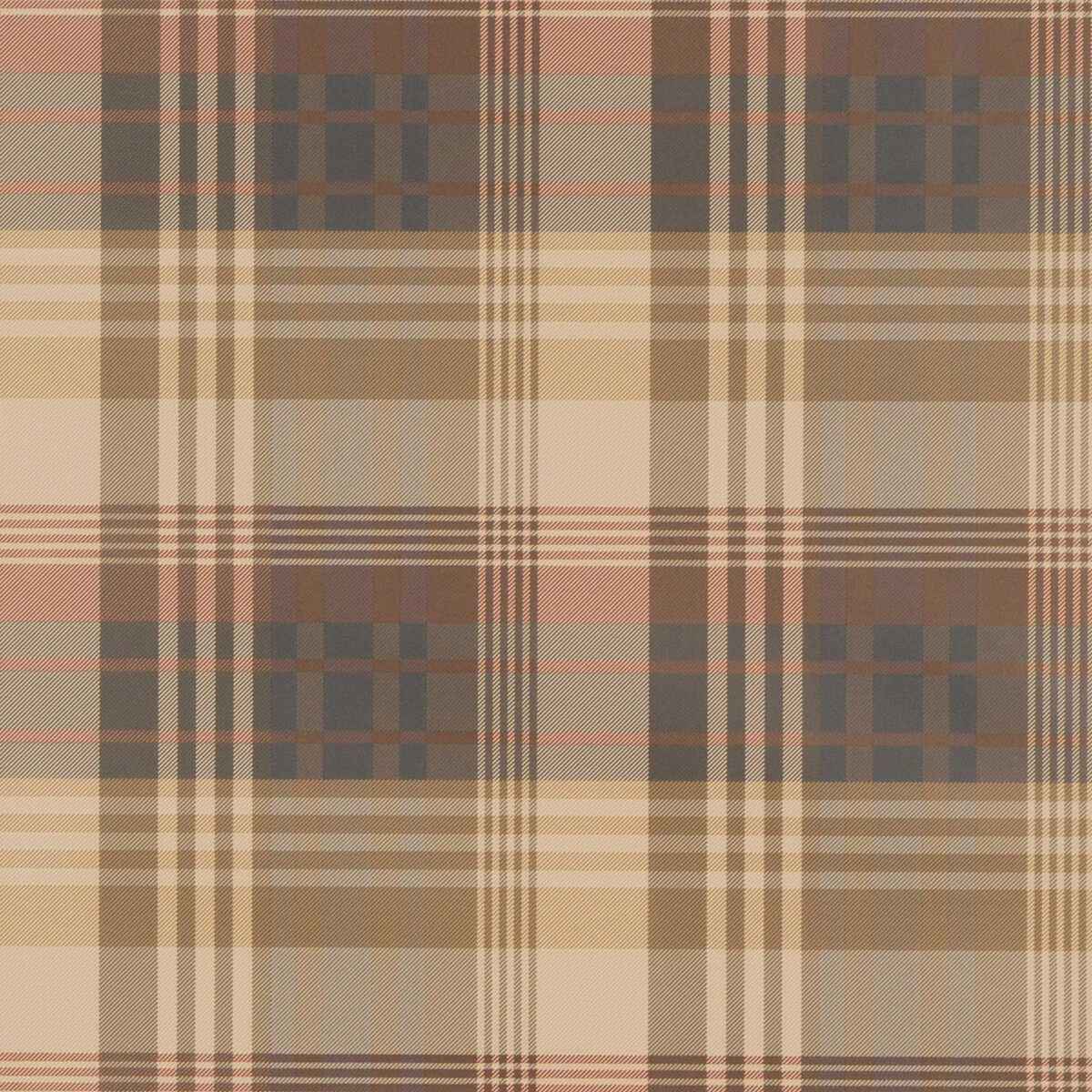 Fg079v780 Mulberry Ancient Tartan Red Charcoal Mulberry Wallpaper
