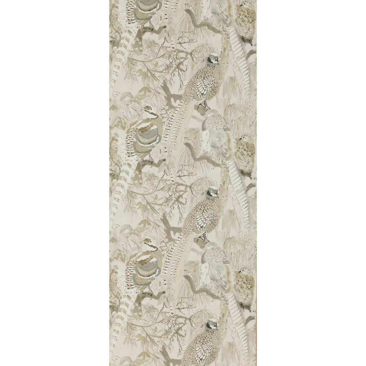 Game Birds - Stone - Mulberry Papel pintado