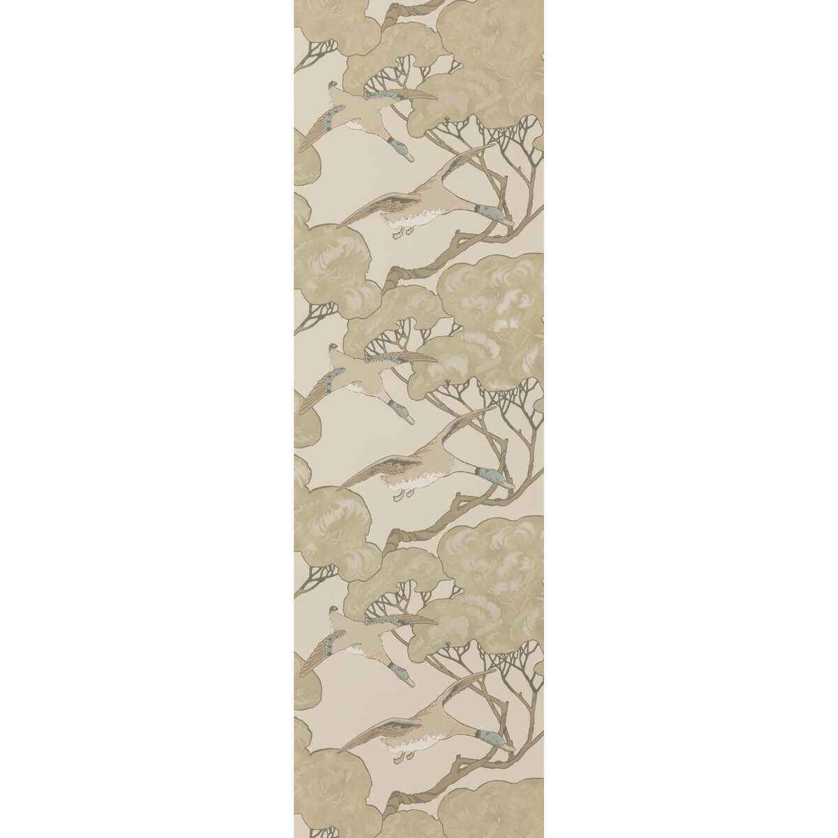 Fg090j800 Flying Ducks Silver Taupe Mulberry Wallpaper
