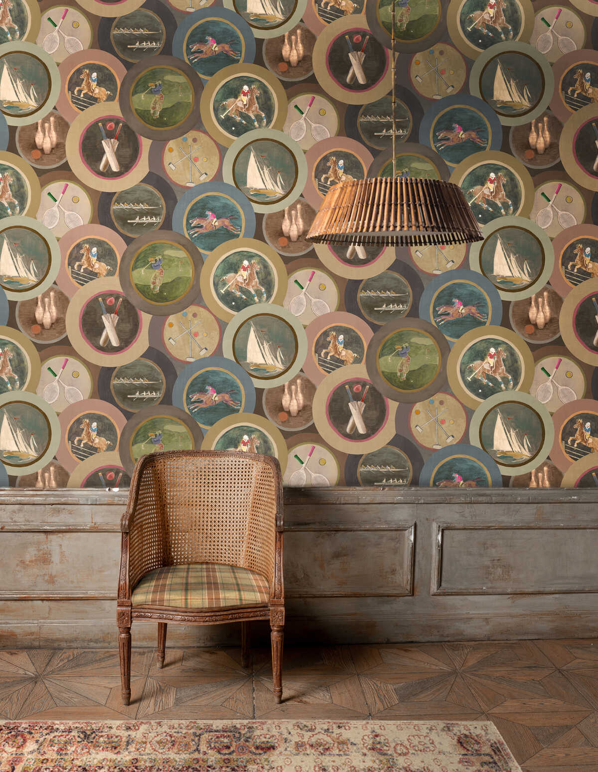 Sporting Life - Woodsmoke - MULBERRY Wallpaper