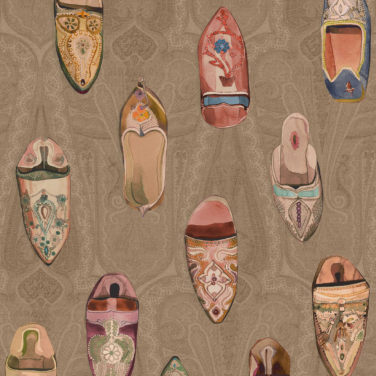 Babouches - Antique - MULBERRY Wallpaper