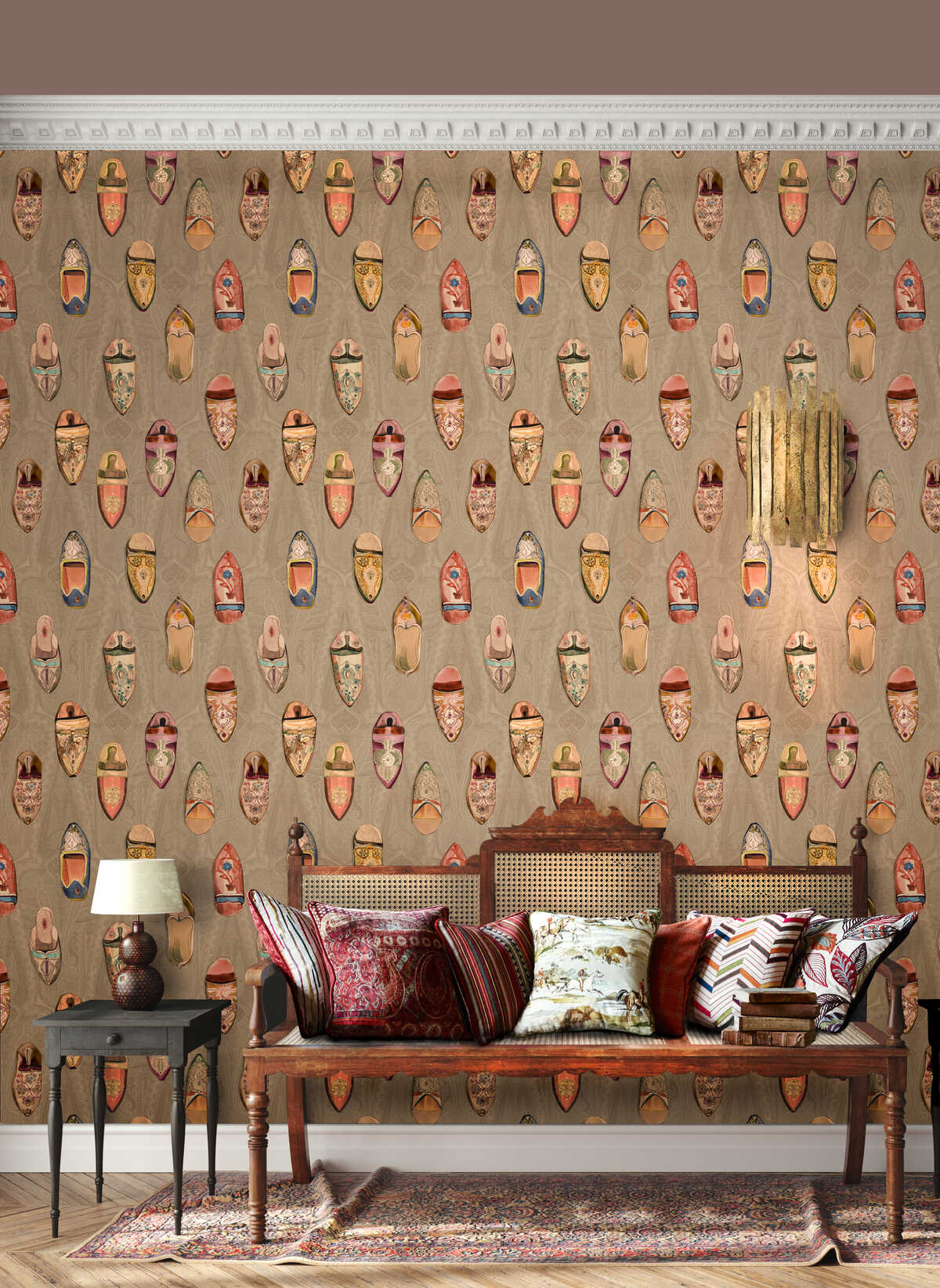 Babouches - Antique - MULBERRY Wallpaper