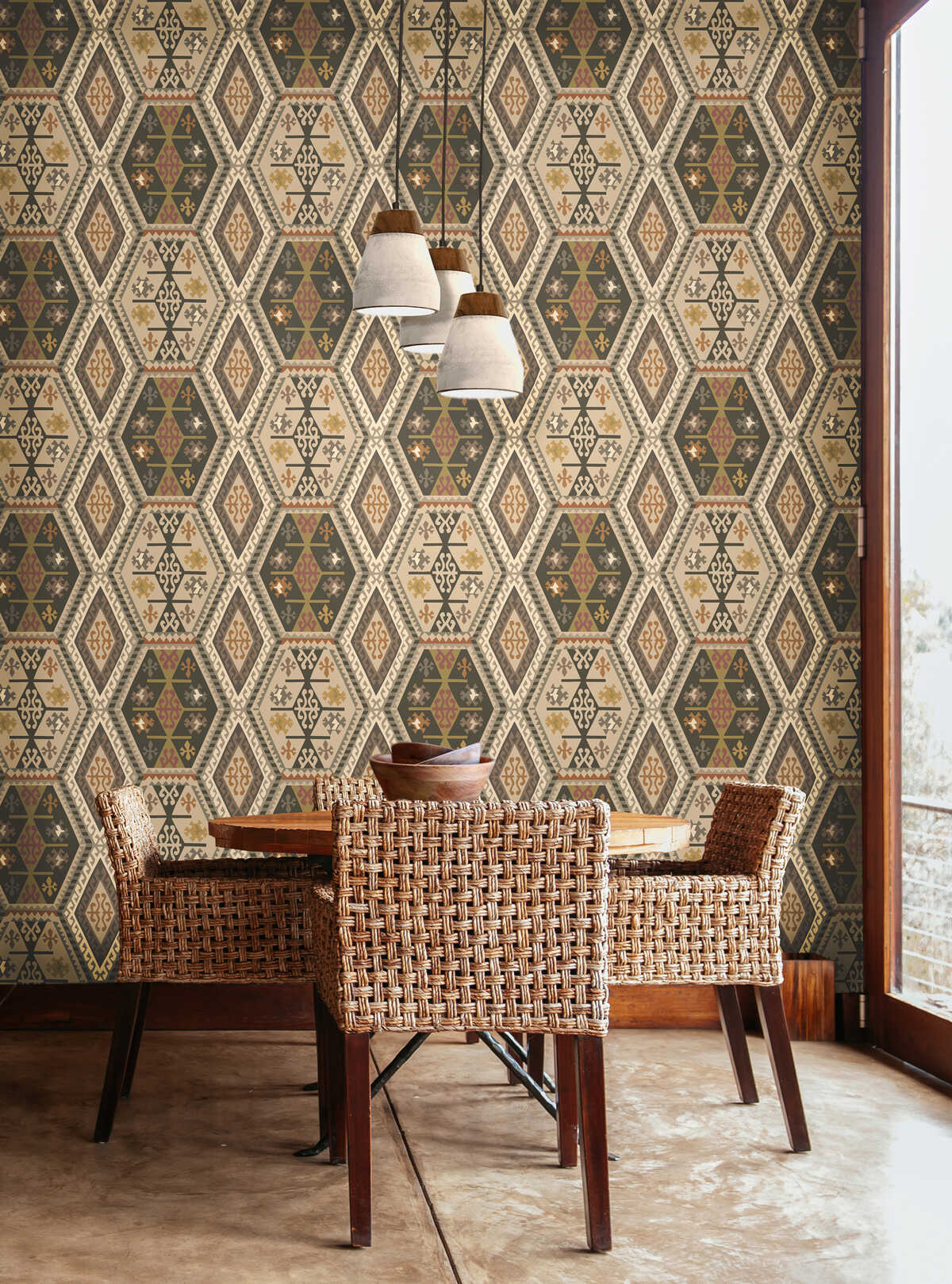 Buckland - Woodsmoke - MULBERRY Wallpaper