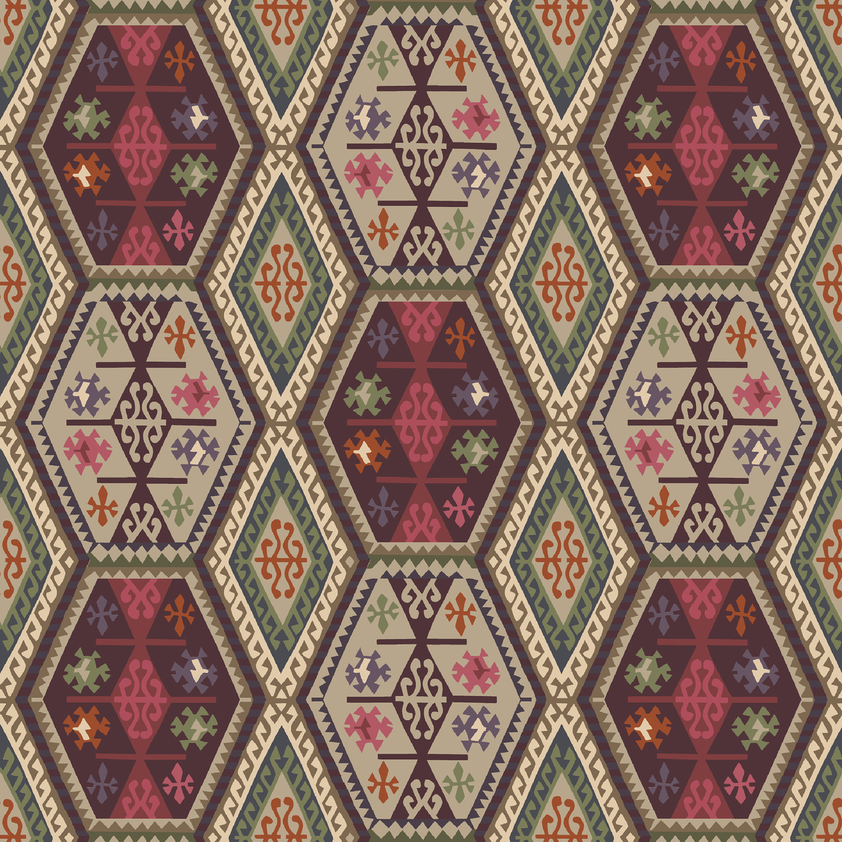 Buckland - Red/Plum