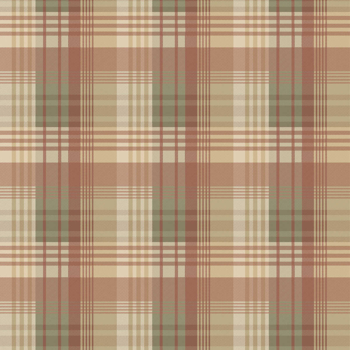 Mulberry Ancient Tartan - Lovat/Red - MULBERRY Wallpaper
