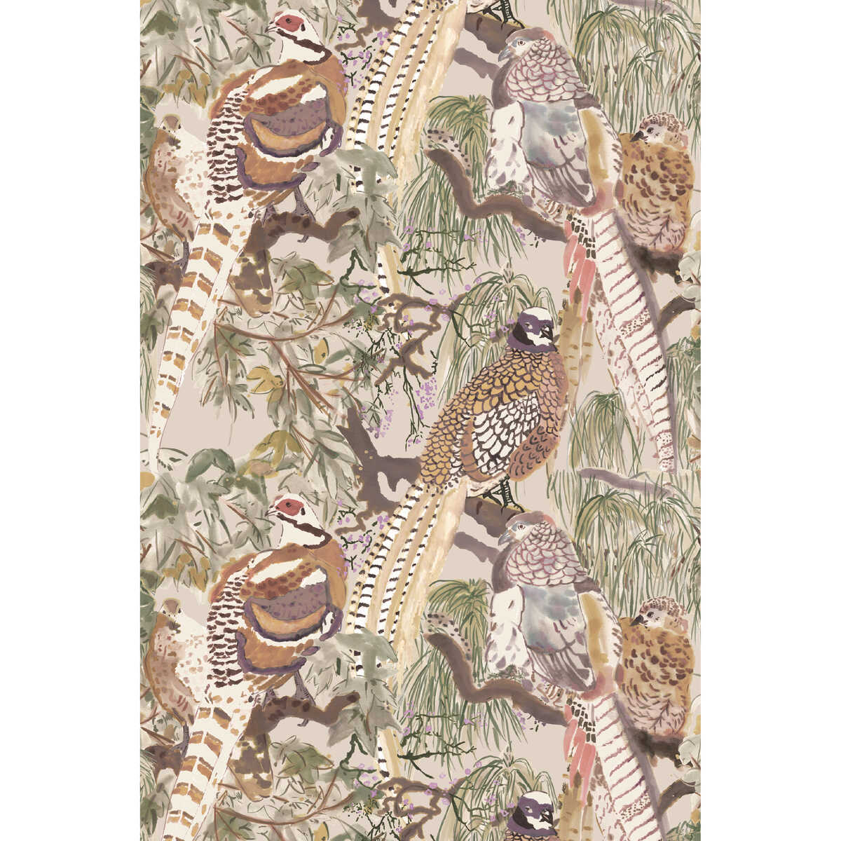 Game Birds - Antique - MULBERRY Papel pintado