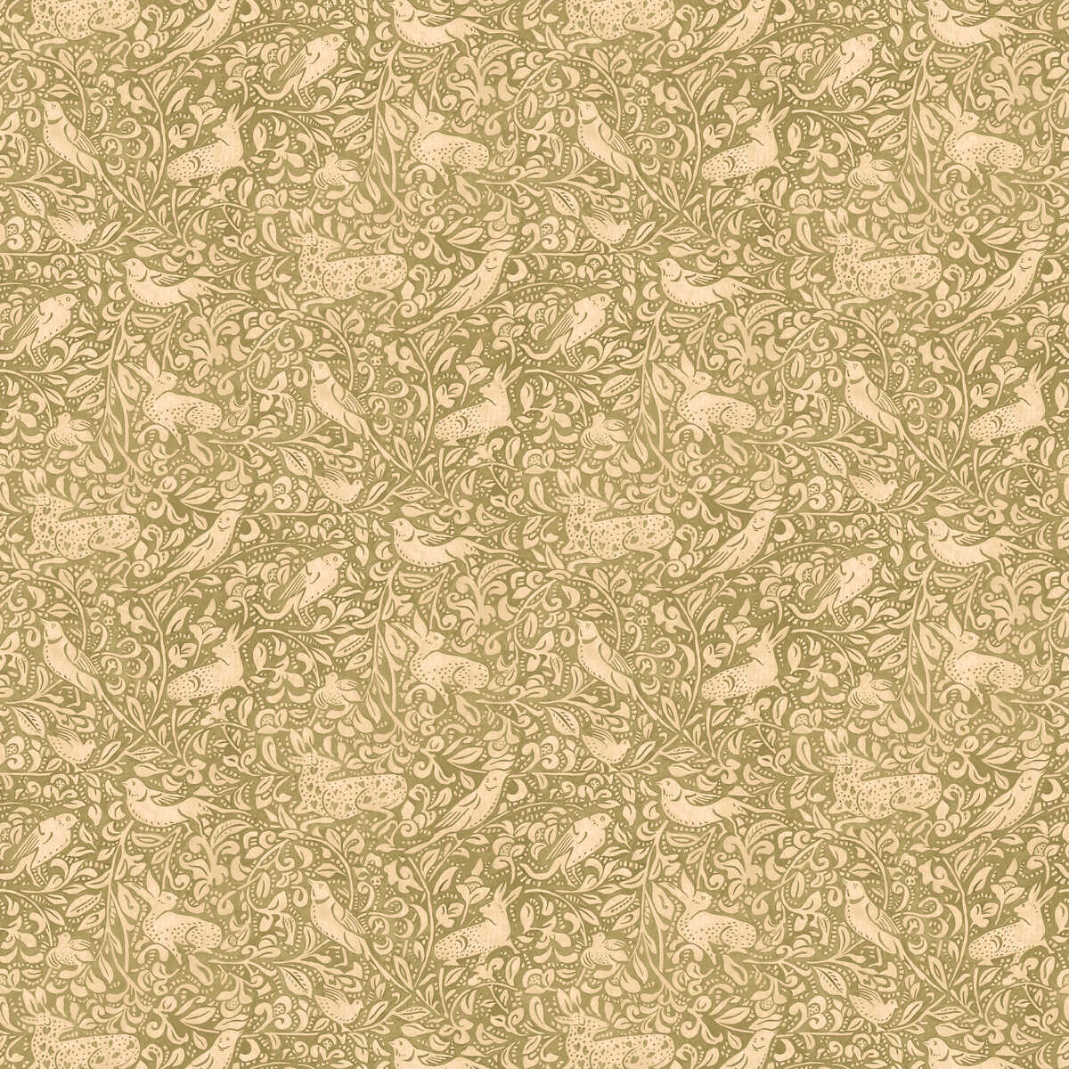 Hedgerow - Moss - MULBERRY Wallpaper