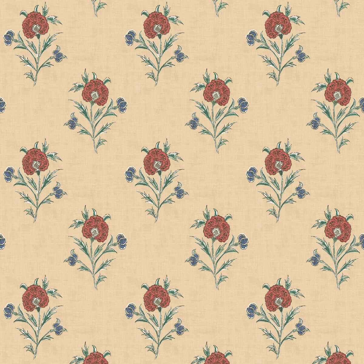 Fg111v1170 Somerton Red Green Mulberry Wallpaper