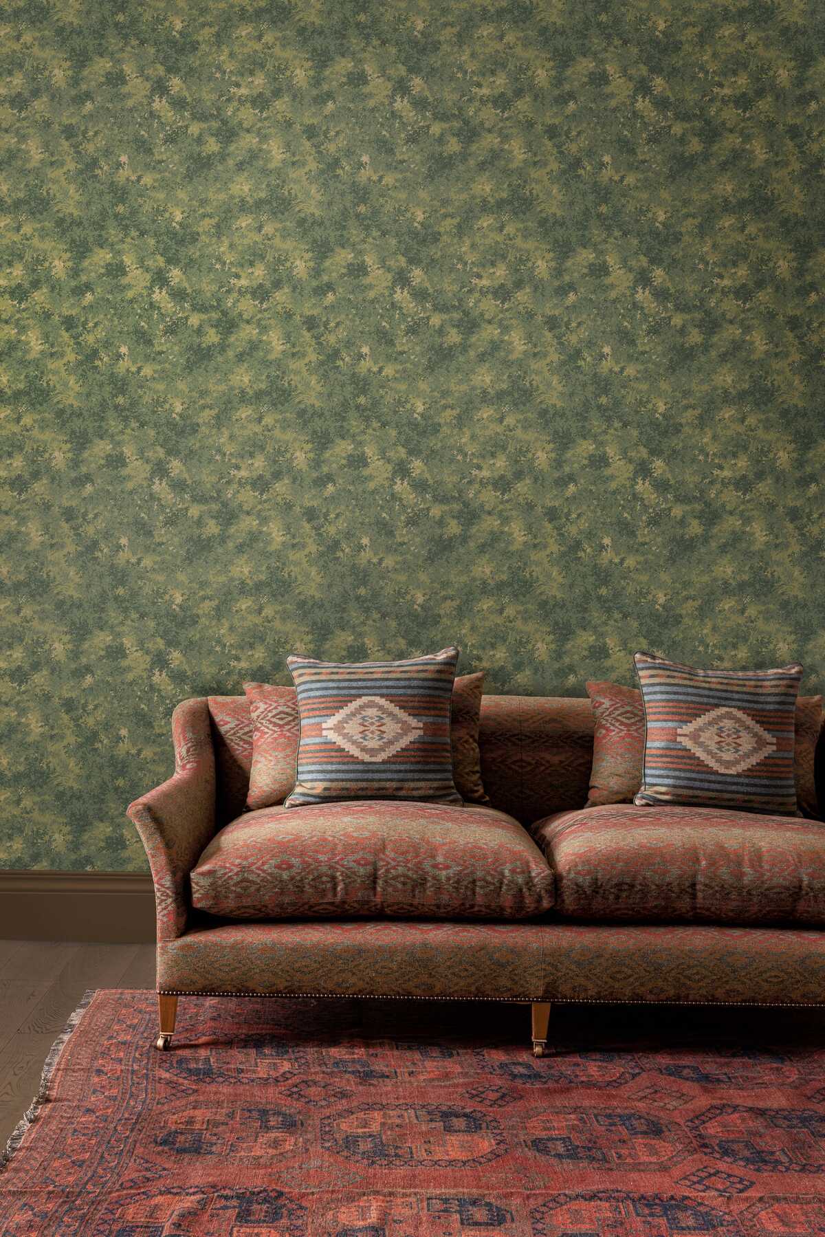 Mulberry Forest - Emerald - MULBERRY Wallpaper