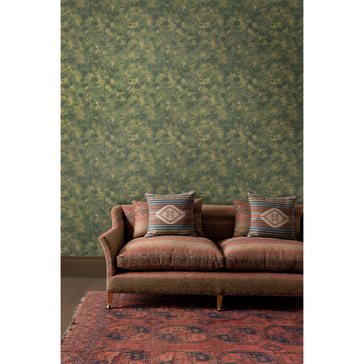 Mulberry Forest - Emerald - Mulberry Wallpaper