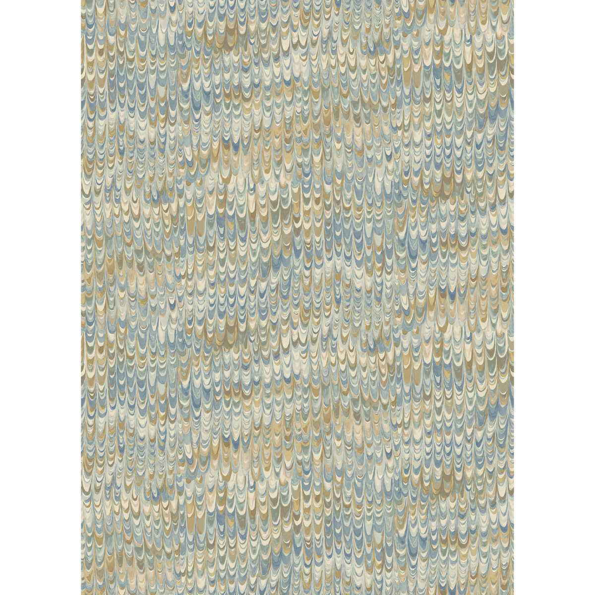 Fg126h590 End Paper Blue Sand Mulberry Wallpaper - MULBERRY Wallpaper