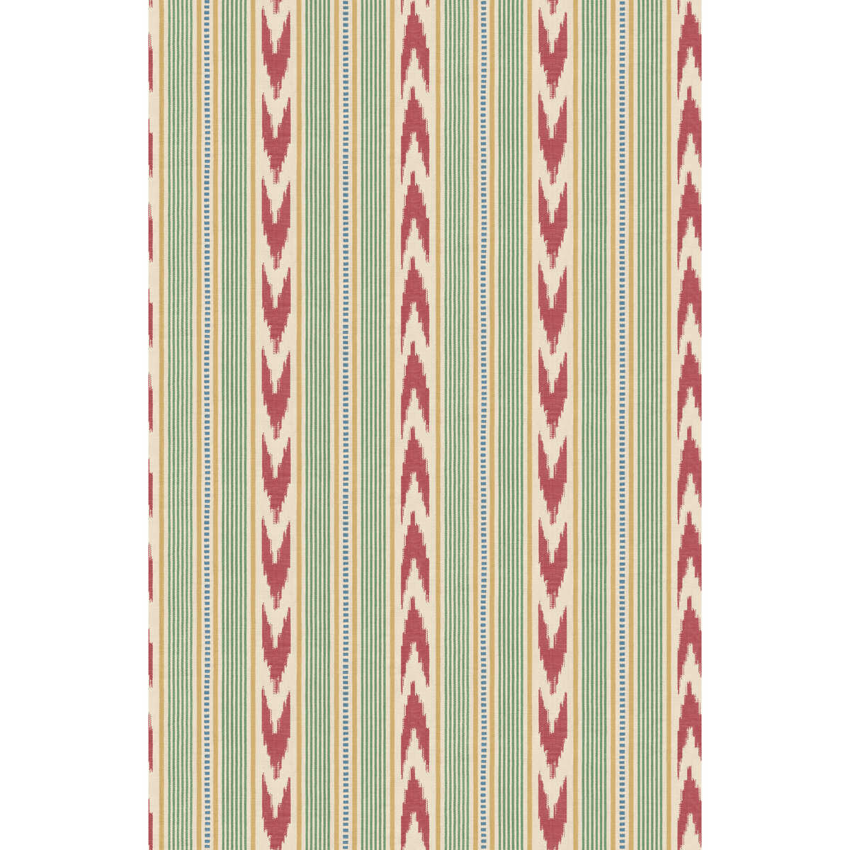 Newport Stripe - Red/Green - MULBERRY Wallpaper