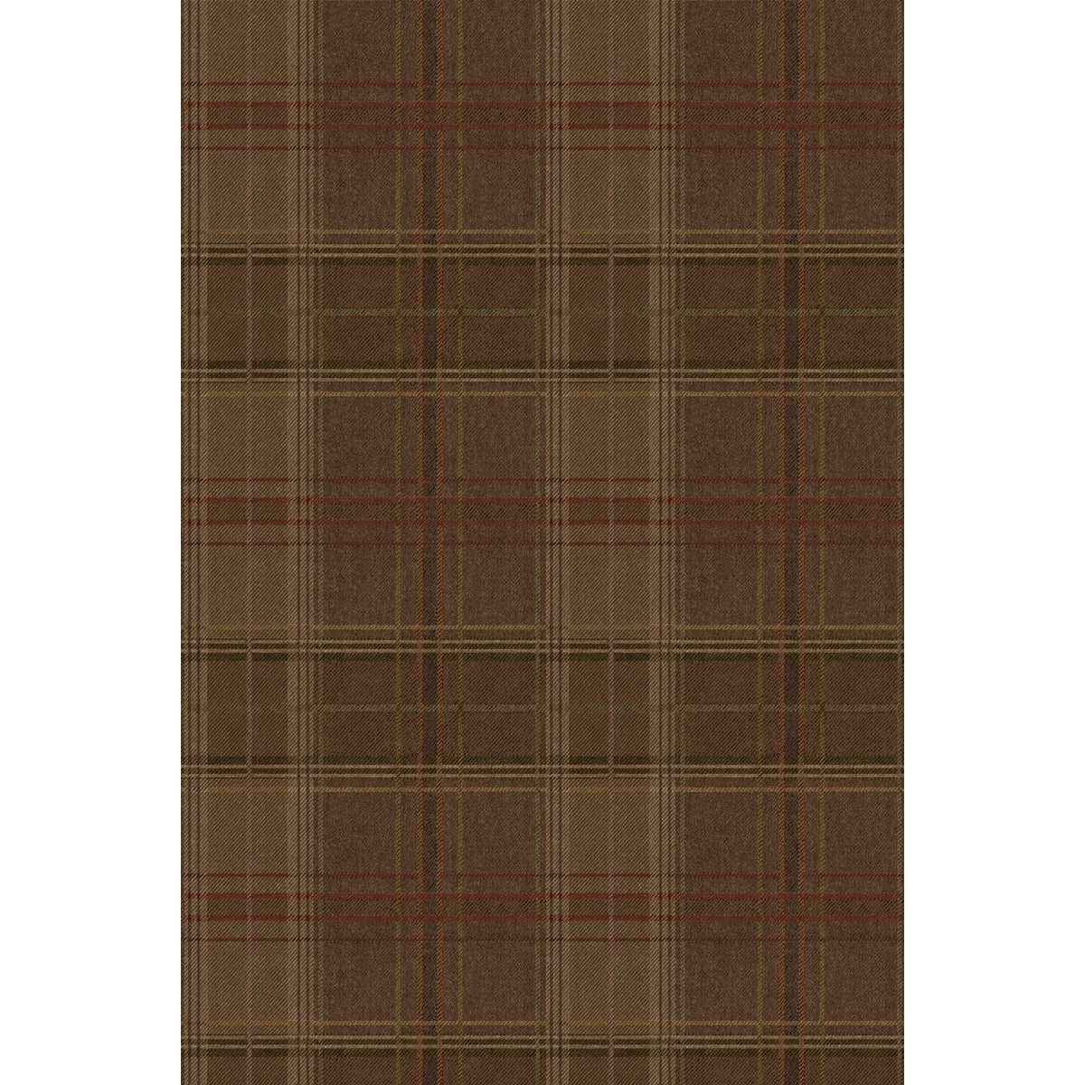 Shetland Plaid - Espresso - FG129.K74.0 - Mulberry Wallpaper - Mulberry Wallpaper