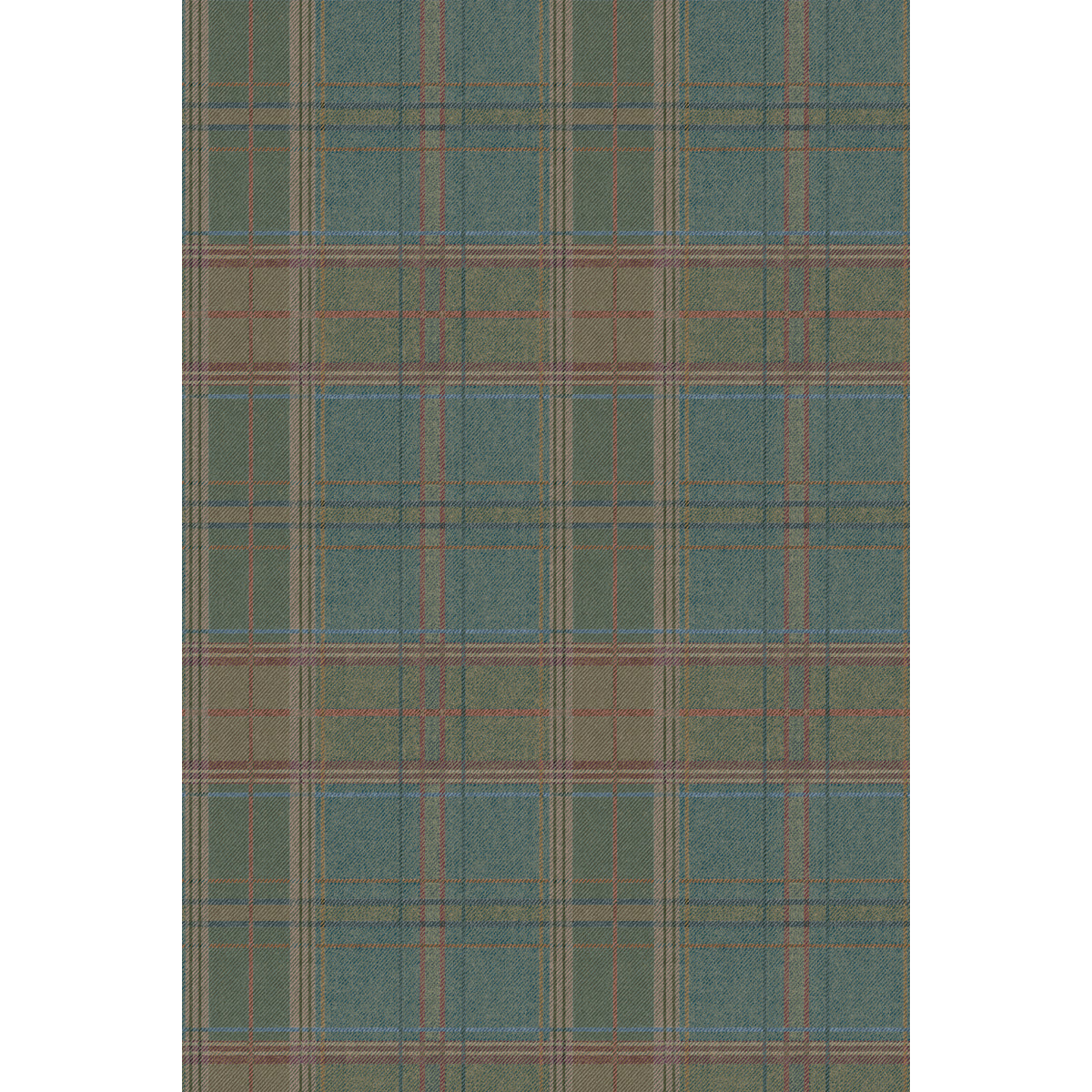 Shetland Plaid - Teal - FG129.R11.0 - Mulberry Wallpaper - Mulberry Wallpaper