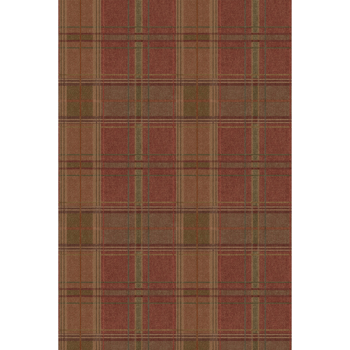 Shetland Plaid - Russet - FG129.V55.0 - Mulberry Wallpaper - Mulberry Wallpaper