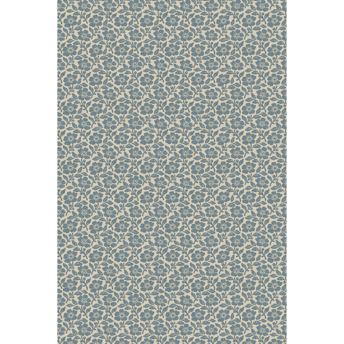 Martock Sprig - Blue - FG131.H101.0 - Mulberry Wallpaper