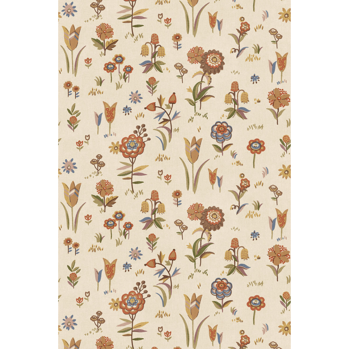 Firle Meadow - Spice - FG135.T30.0 - Mulberry Wallpaper - Mulberry Wallpaper