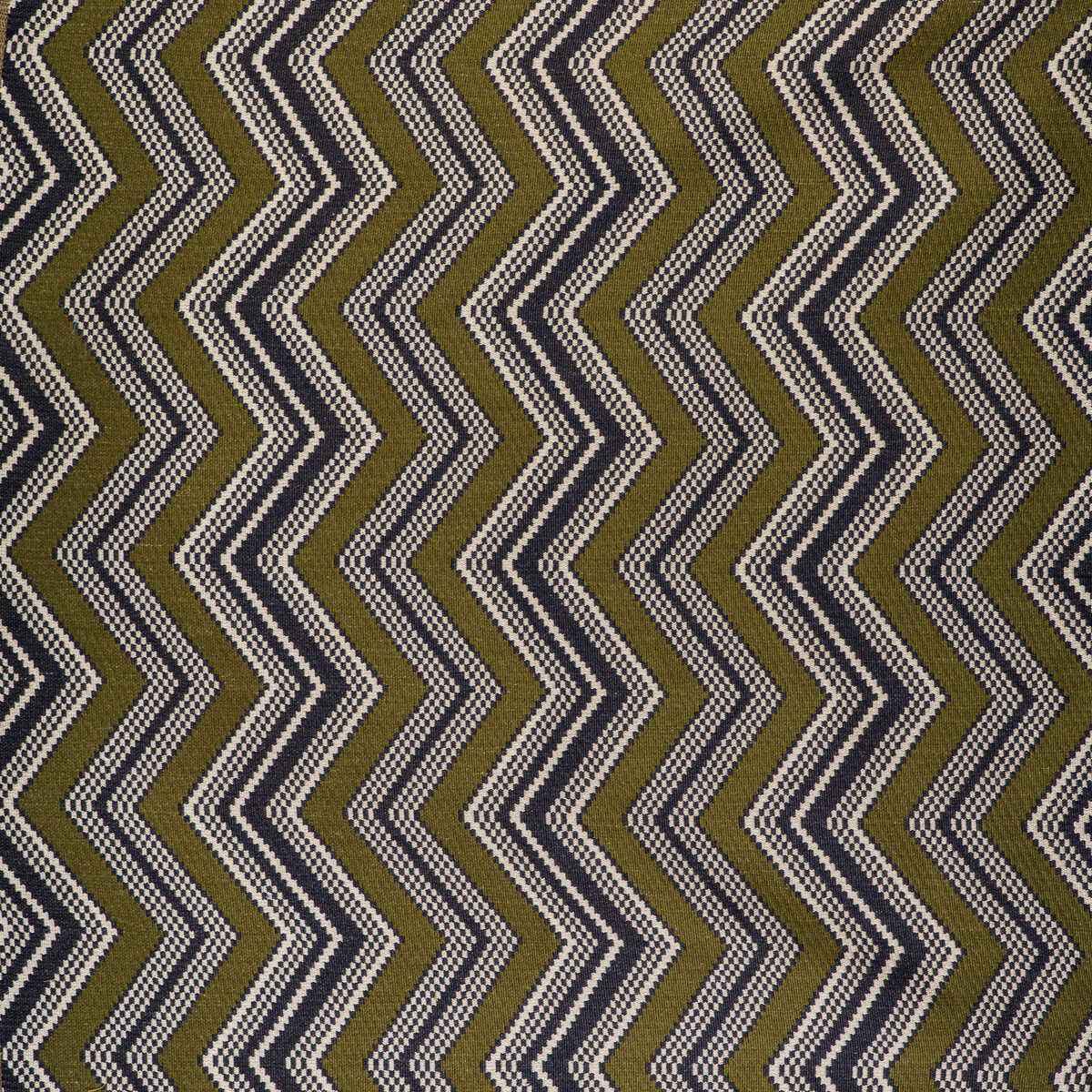Gdt54980010 Zig Zag Verde Navy Gaston Y Daniela Fabric - GASTON Y DANIELA Fabric