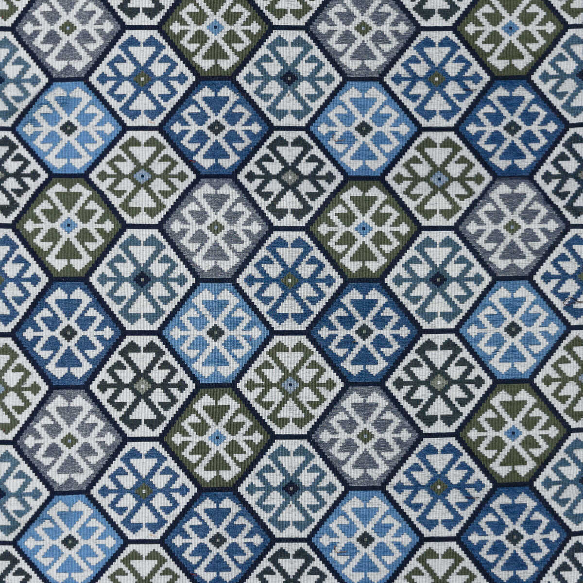 Tesalonica - Verde/Azul - GASTON Y DANIELA Fabric