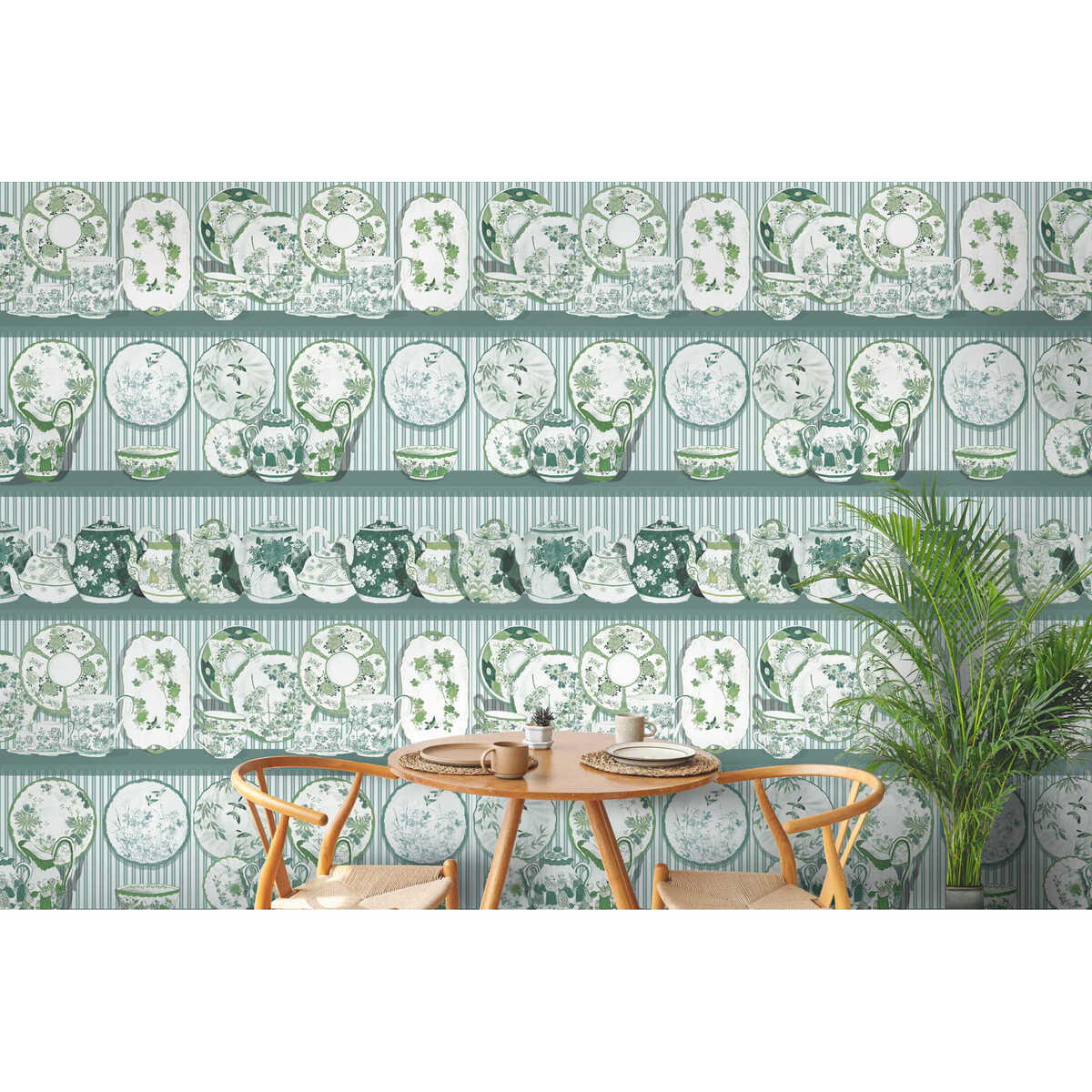 Tea Time - Verde - GASTON Y DANIELA Wallpaper