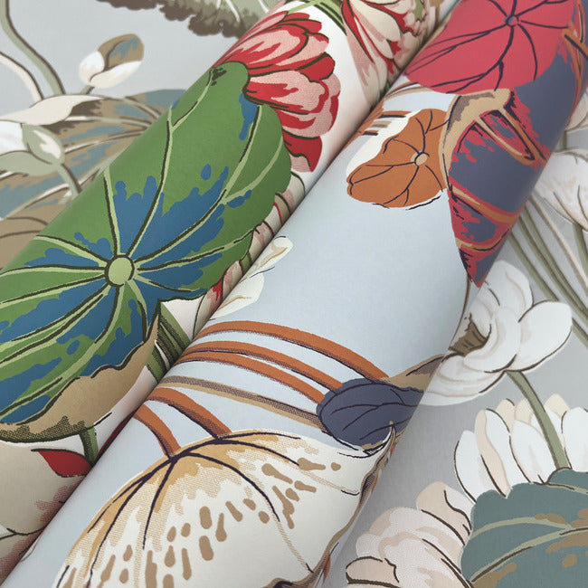 lotus-pond-wallpaper-sky-multi-york-wallcoverings-go8291